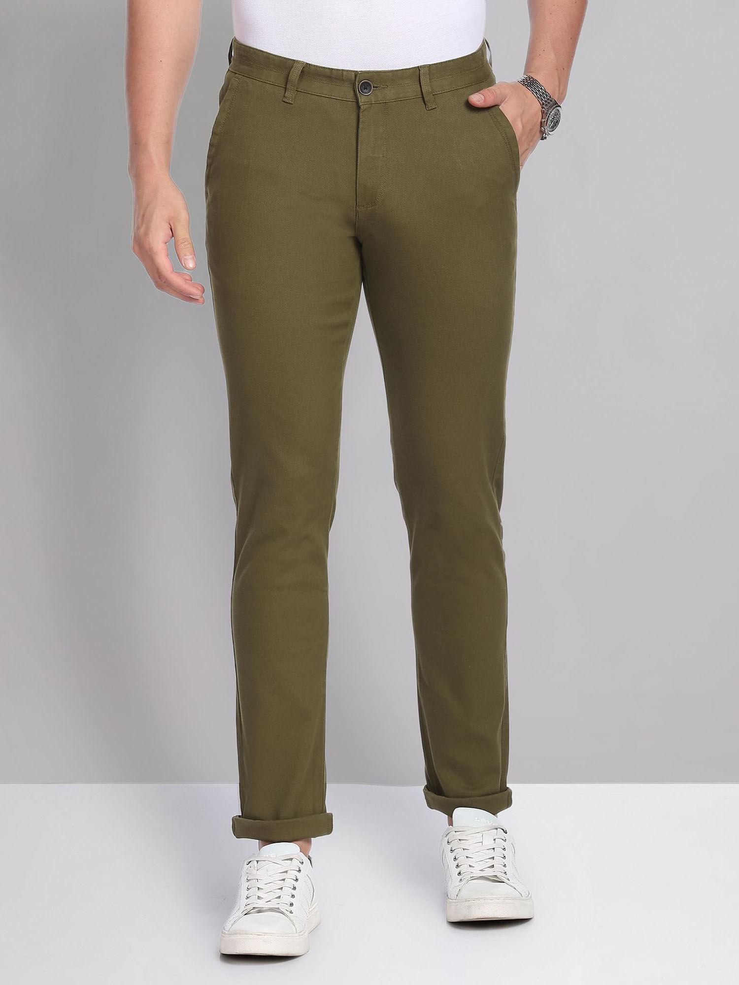 solid dobby casual chinos