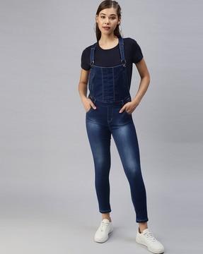 solid dungaree with pockets