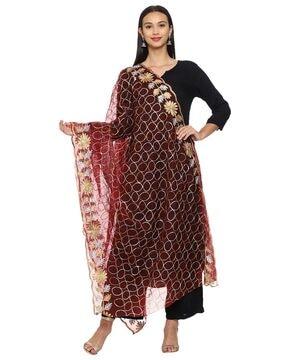 solid dupatta