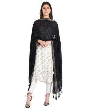 solid dupatta