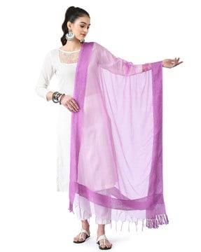 solid dupatta