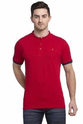 solid fit men's t-shirt - red