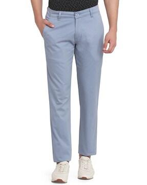 solid flat front chinos