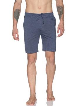 solid flat front shorts