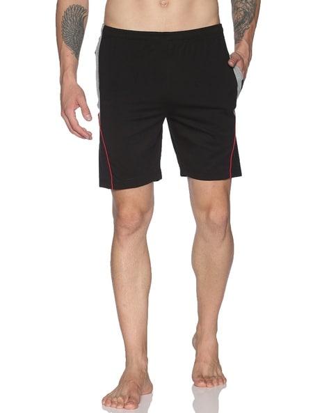 solid flat front shorts