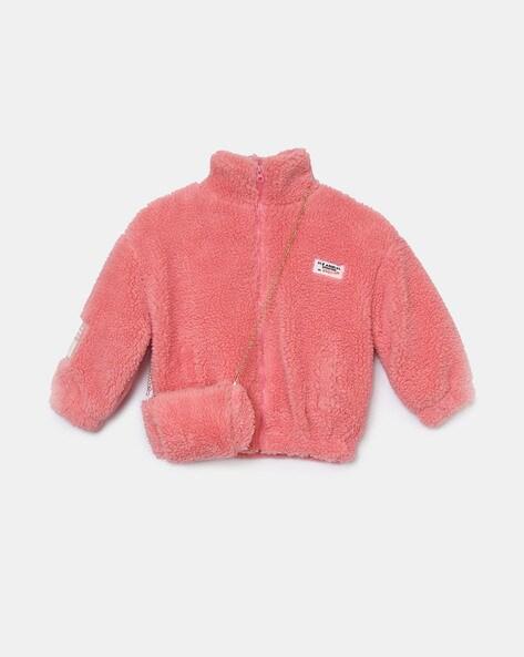 solid fleece jacket