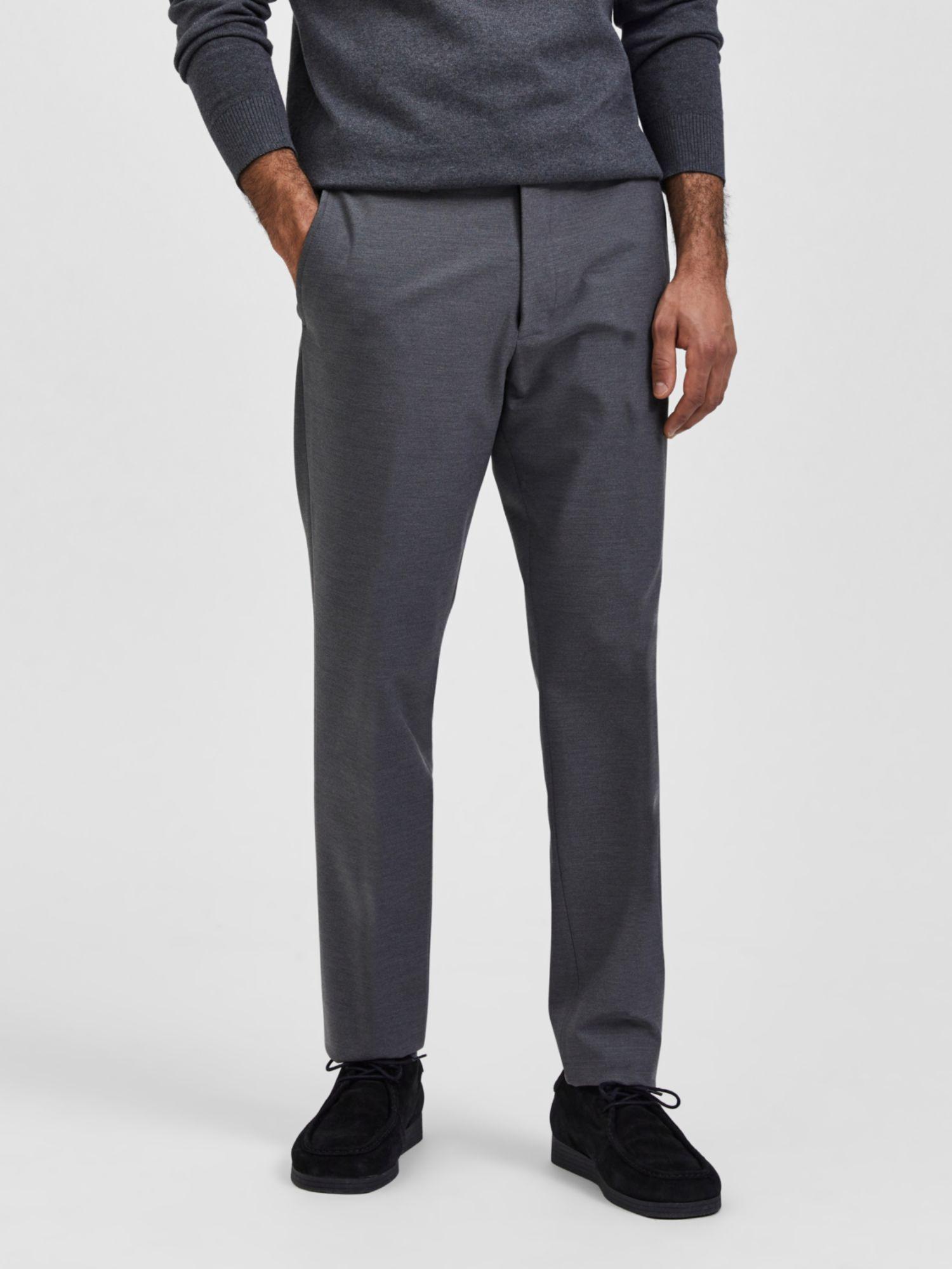 solid formal grey trouser