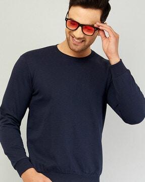 solid full-length sweatshirt