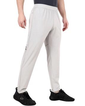 solid full-length track pant