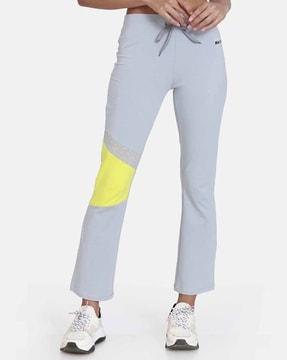solid full-length track pants