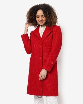 solid full sleeve long coat