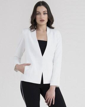 solid full sleeves  blazer