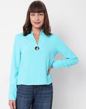 solid full sleeves top