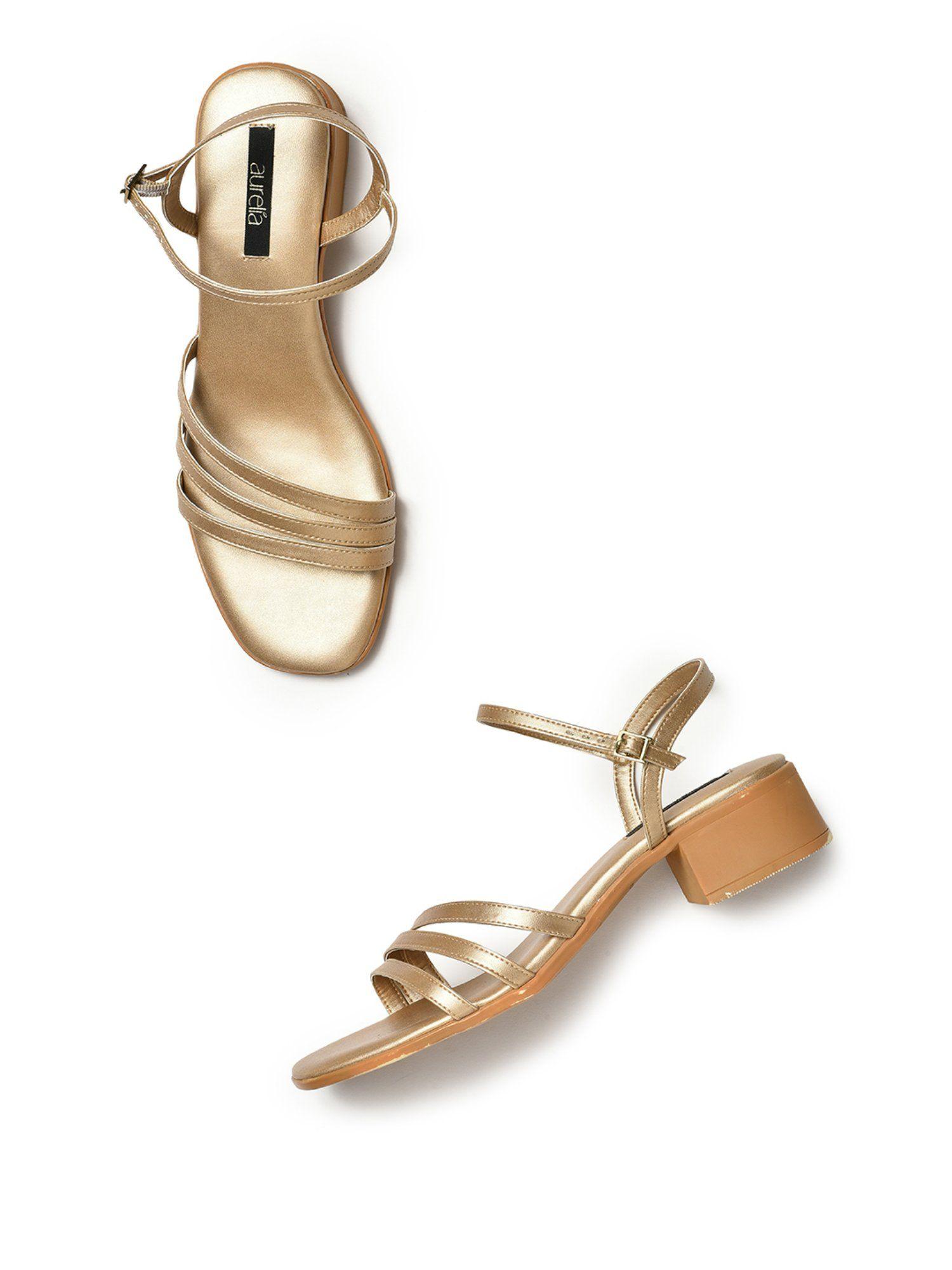 solid gold square toe heels