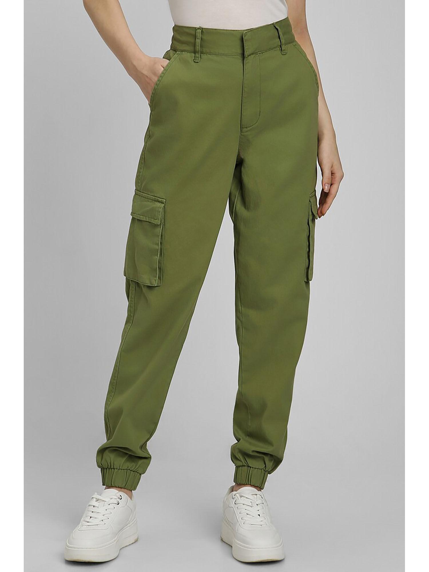 solid green joggers