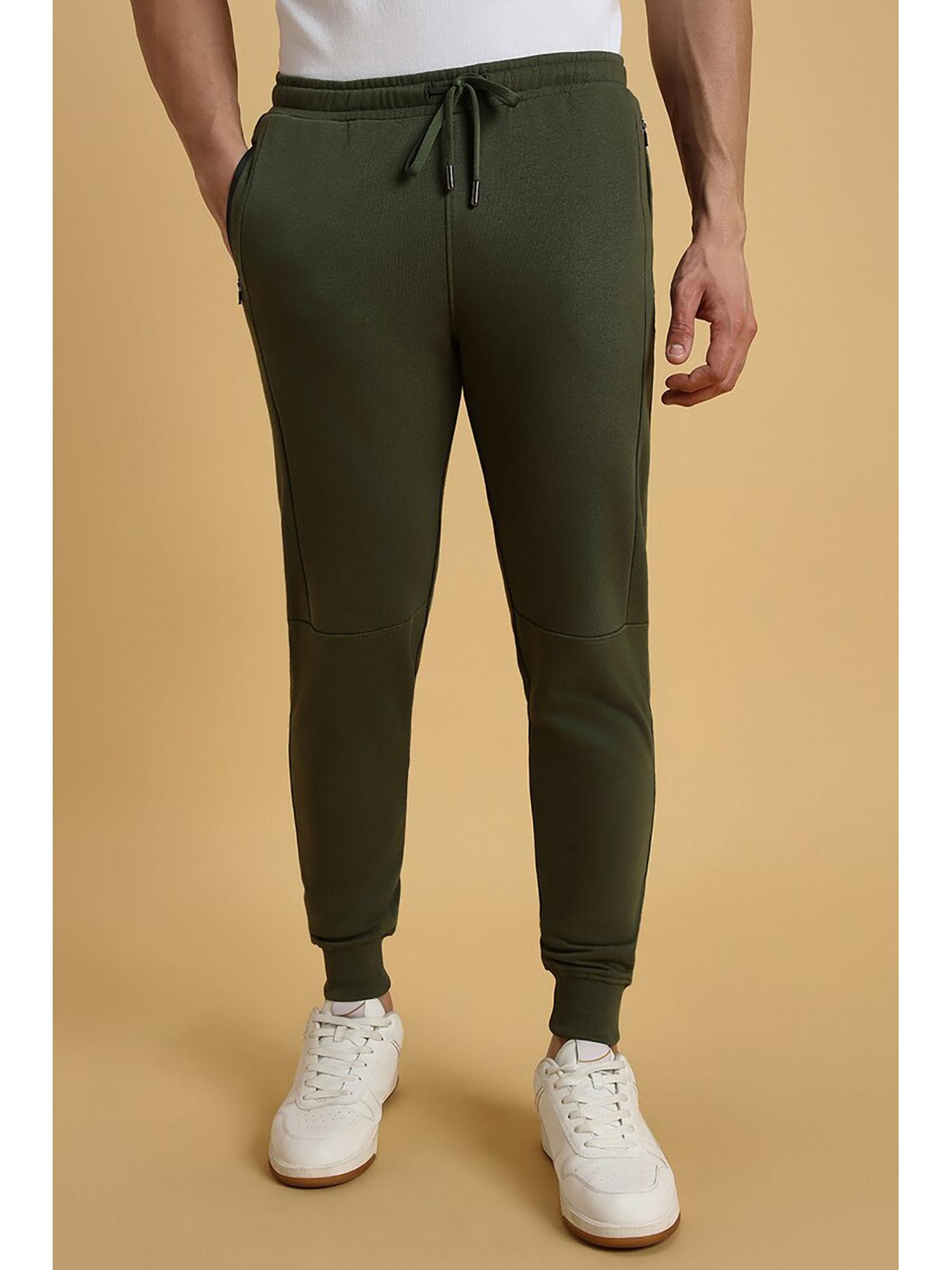 solid green joggers