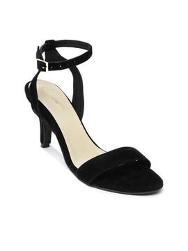 solid heeled sandals