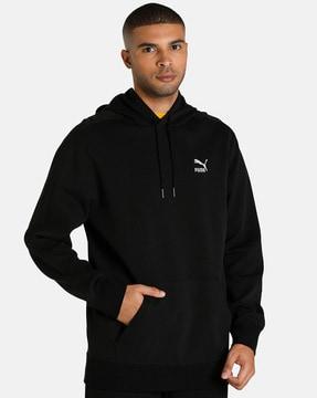 solid hooded sweatshirt