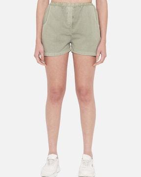 solid hot pants shorts