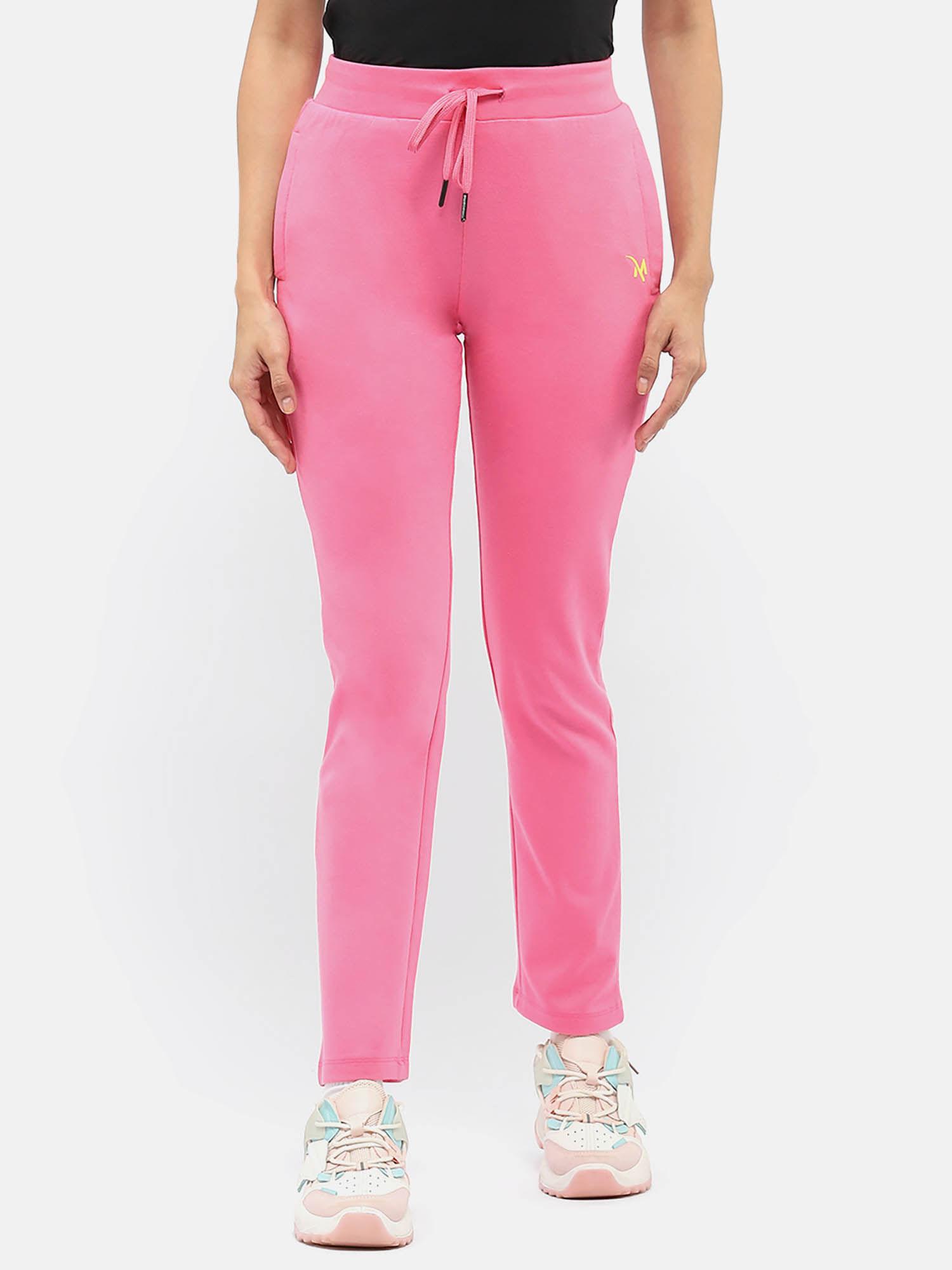 solid hot pink trackpants