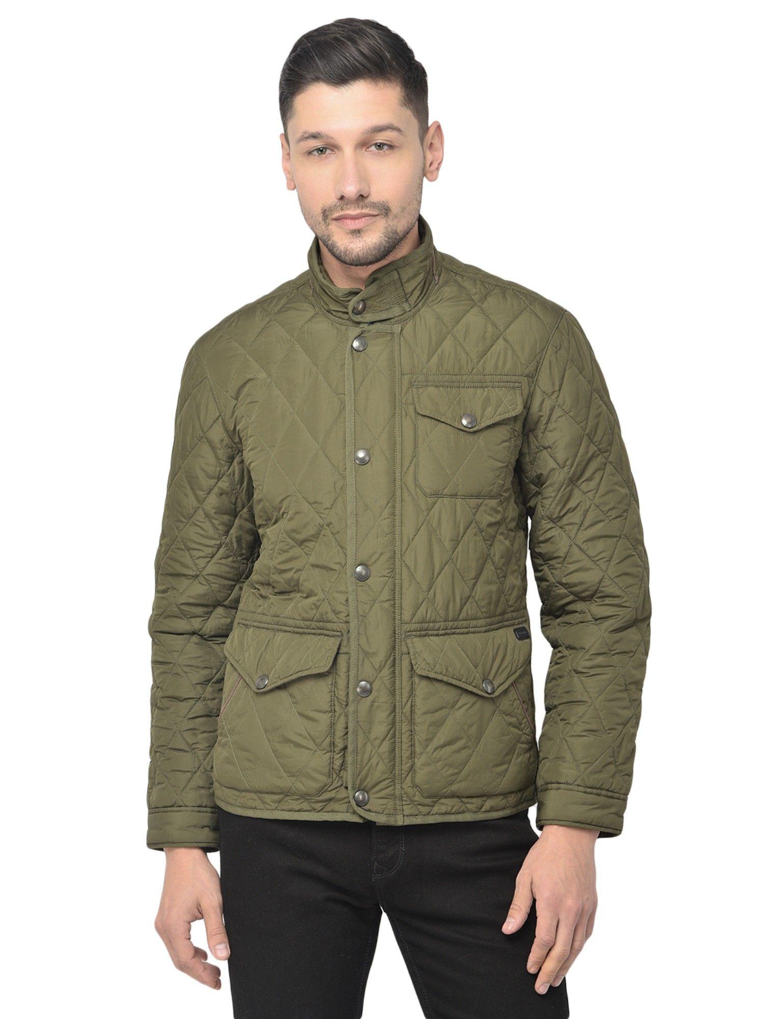 solid jacket olive