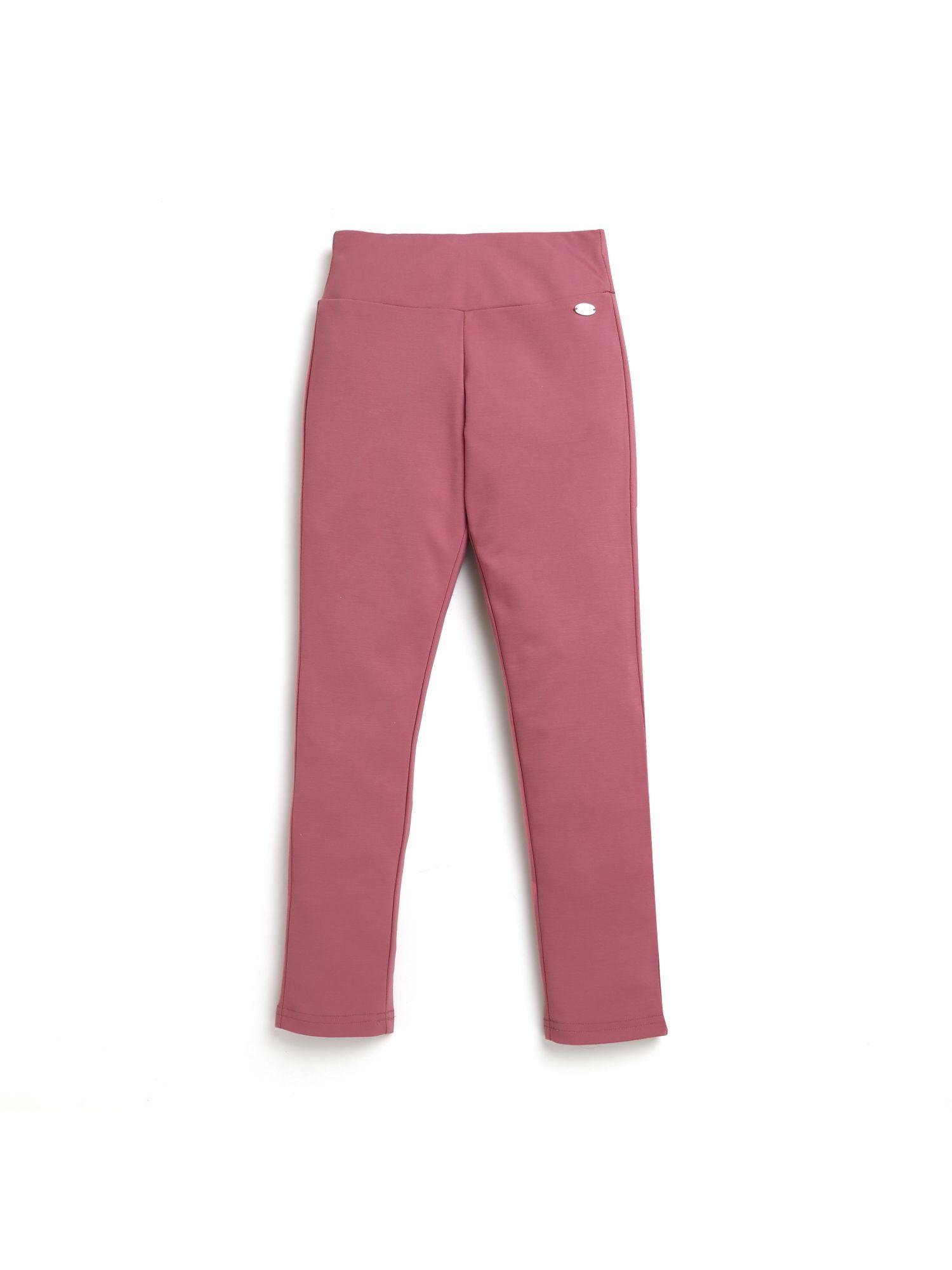solid jeggings - onion pink