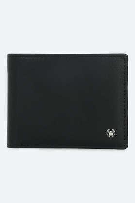 solid leather men formal money clip - black