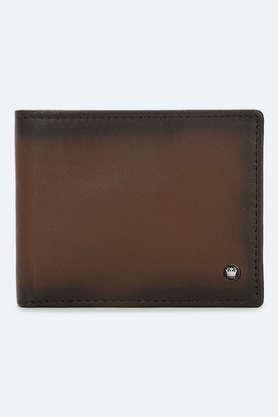 solid leather men formal money clip - tan