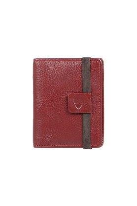 solid leather mens casual vertical card holder - multi