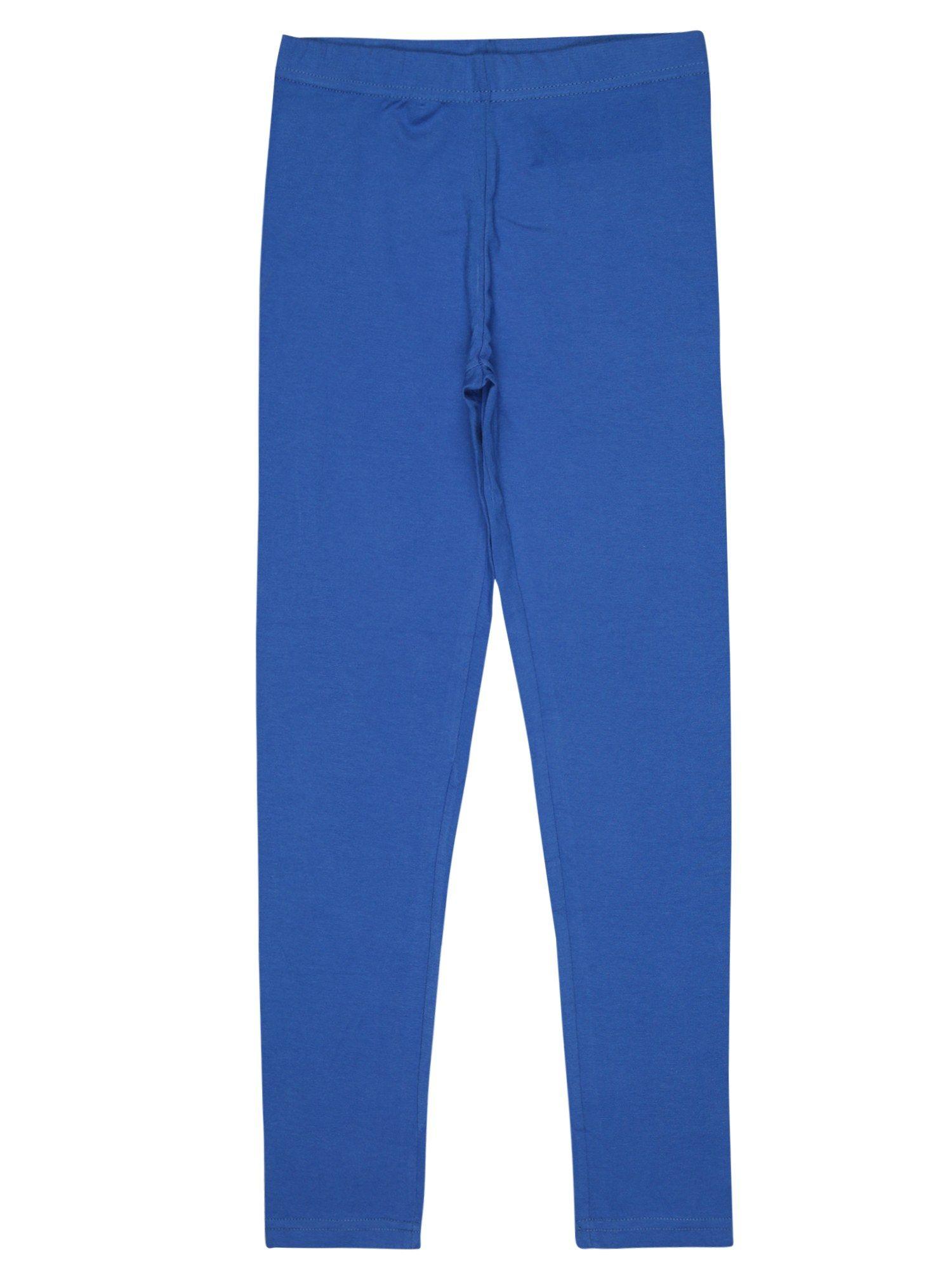 solid leggings-blue