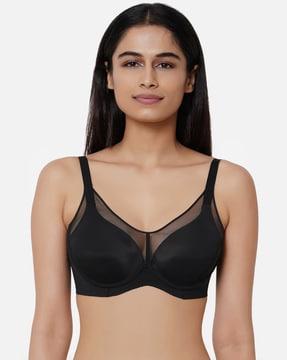 solid lightly-padded bra