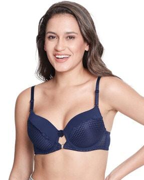 solid lightly-padded bra