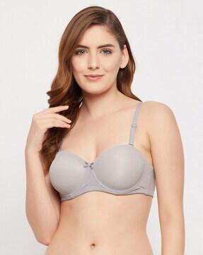 solid lightly-padded bra