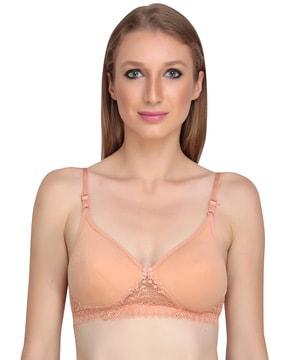 solid lightly-padded bra