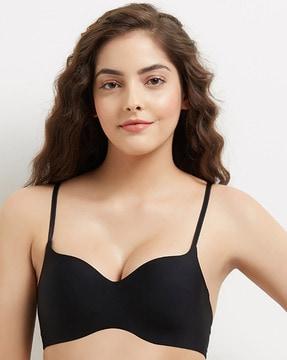 solid lightly padded bra