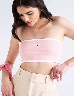 solid logo linear tube top