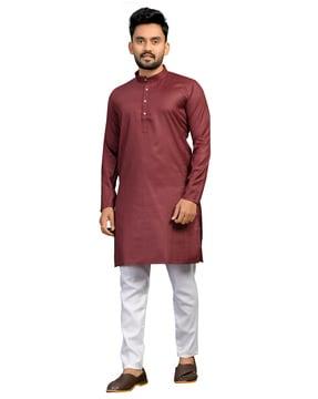 solid long kurta