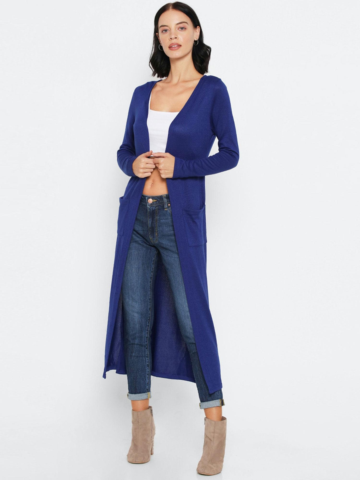 solid longline cardigan