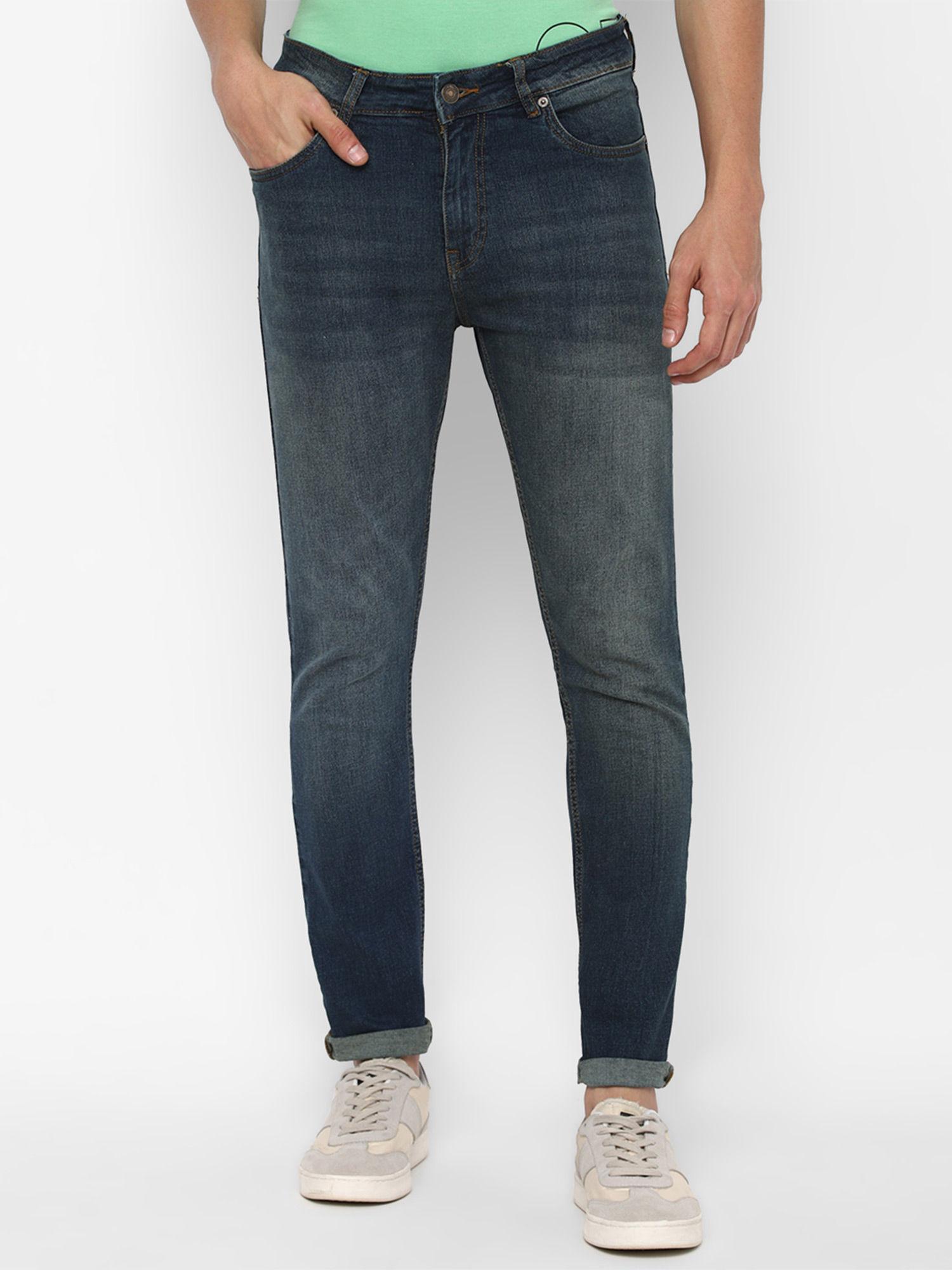 solid mid-rise jeans