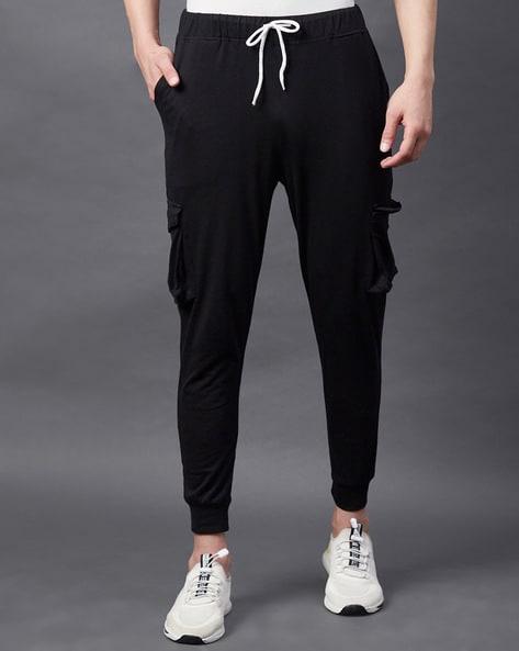 solid mid-rise joggers