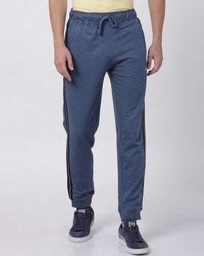 solid mid-rise joggers