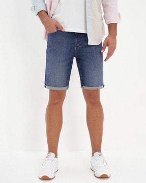 solid mid rise shorts & 3/4ths