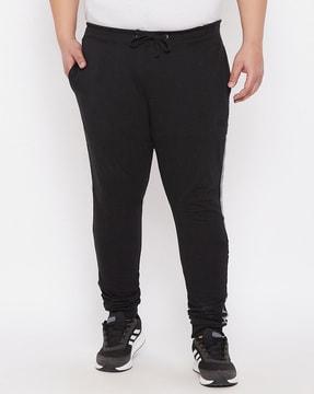 solid mid rise track pant