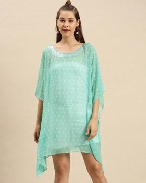 solid midi kaftan  dress