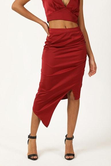 solid midi skirts