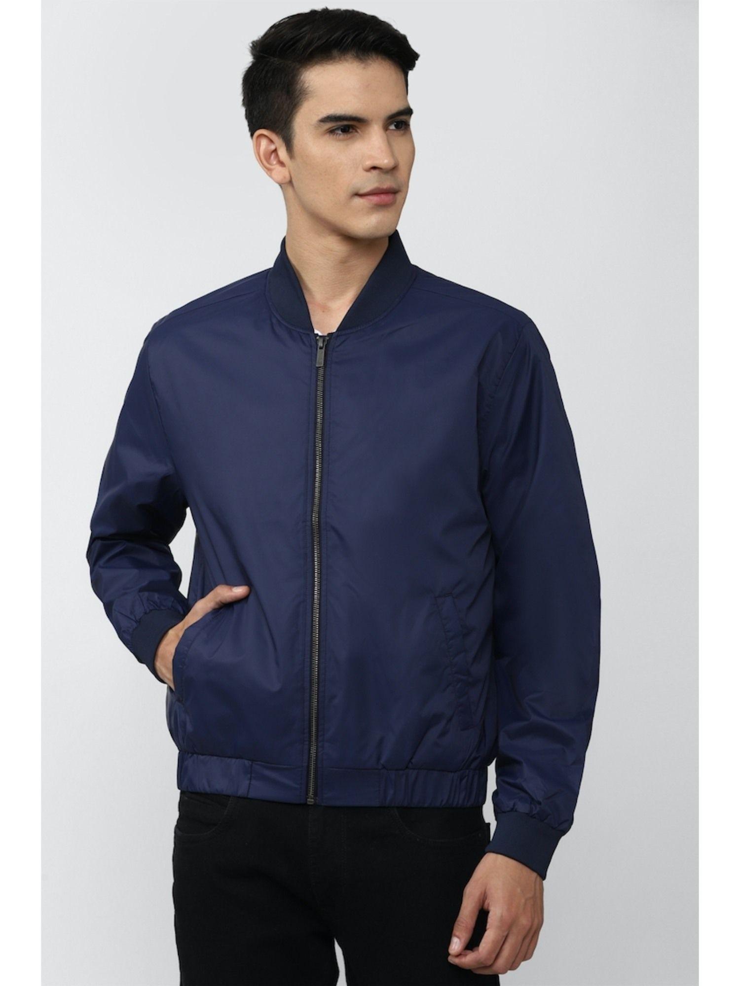 solid navy solid jackets