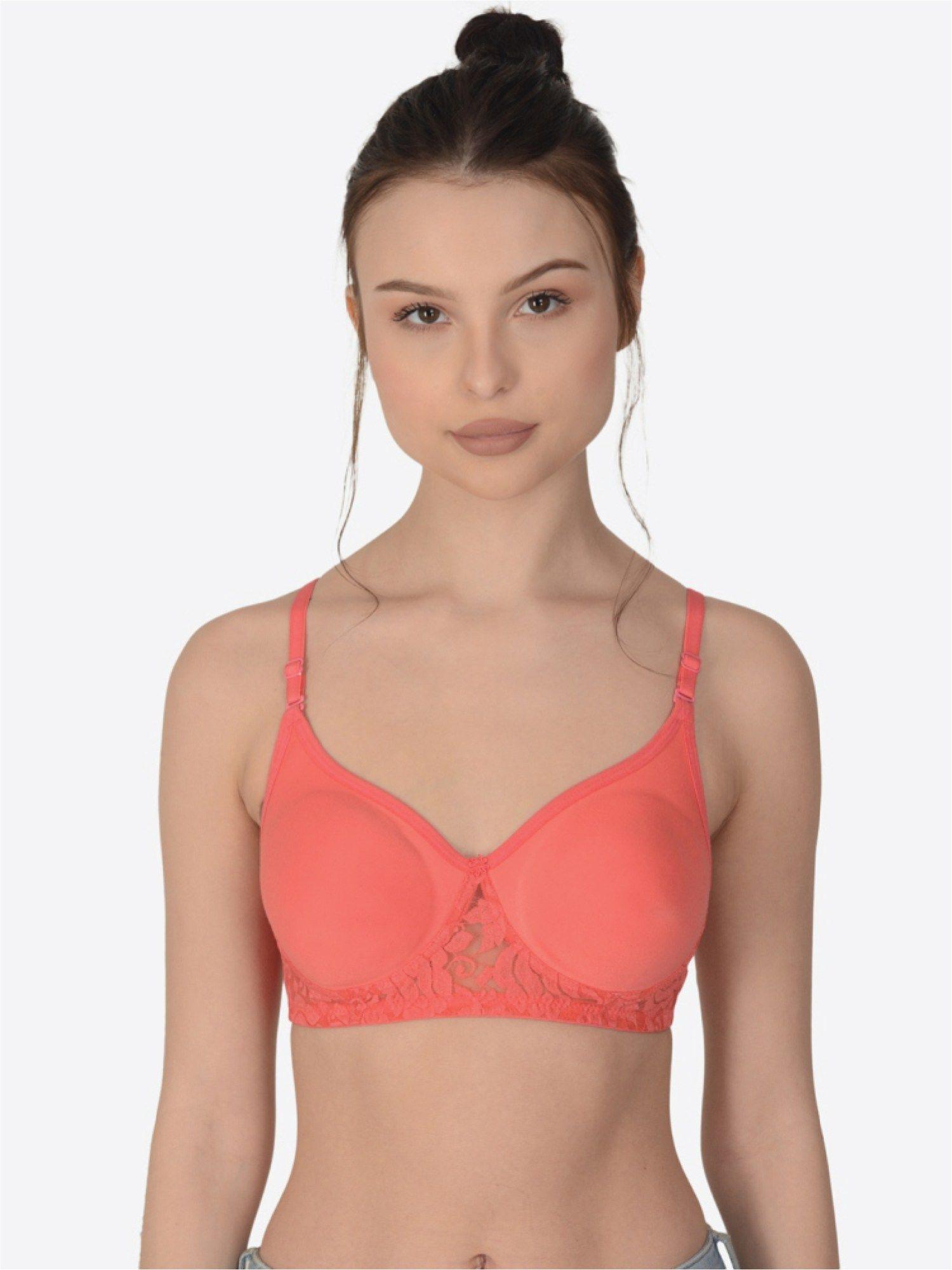 solid non padded non-wired seamless bra