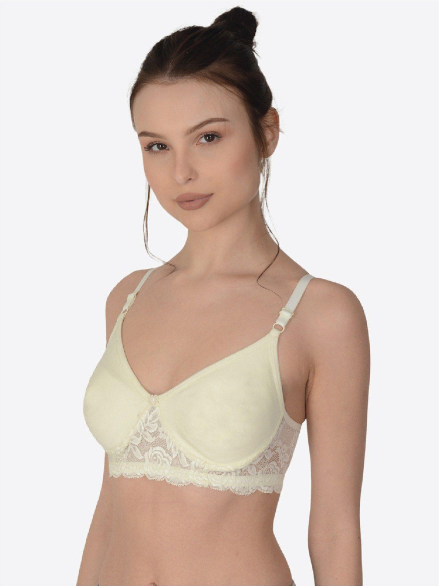 solid non padded seamless bra