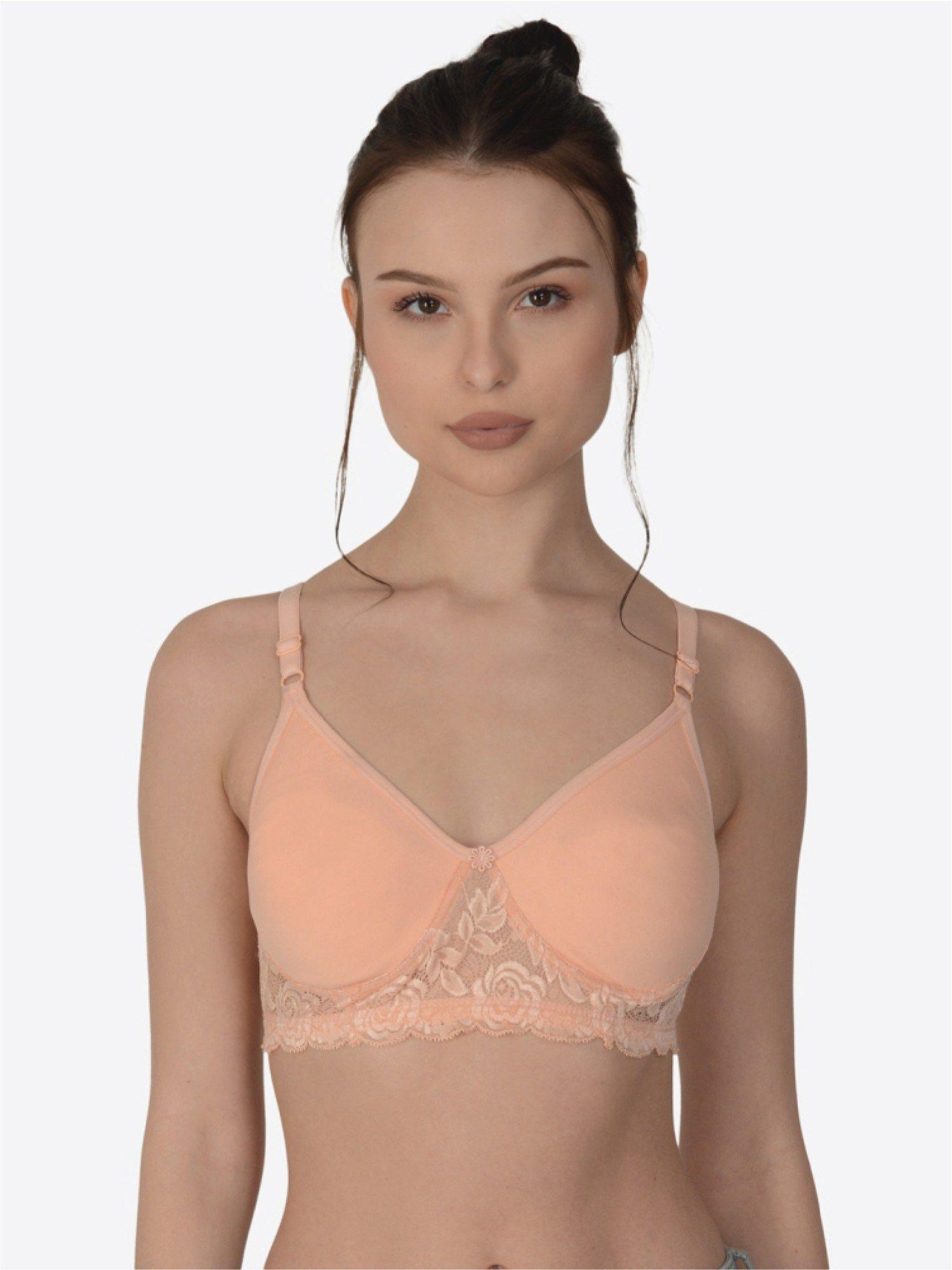 solid non padded seamless bra