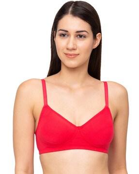 solid non-wired t-shirt bra